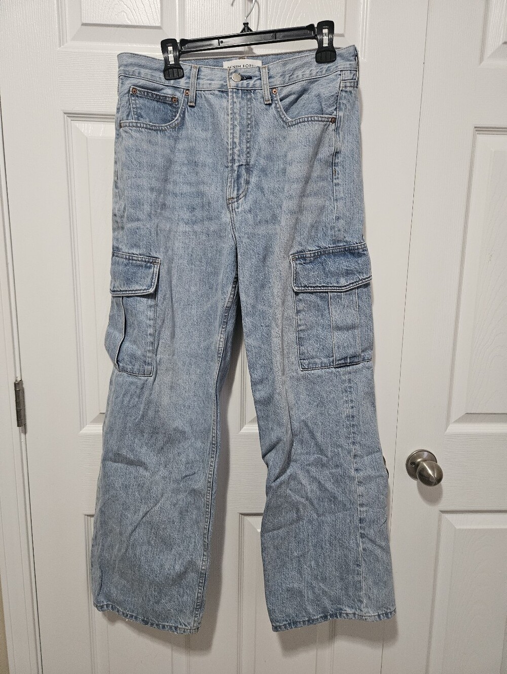 Denim Forum Farrah Hi-Rise Wide Leg Jeans 31